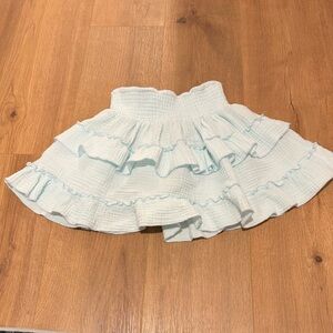 Ocean Drive Sky Blue Layered Gauze ruffle Skirt